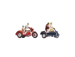 Noch 36905 N Motorcyclists/Motorbikers 3 People & 2 Bikes Set #2