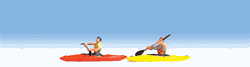 Noch 37809 N Kayaks w/Kayakers Assembled Pkg 2