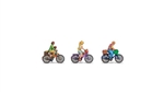 Noch 44532 Z Cyclists Color 3D Print 4 Riders 3 Bicycles