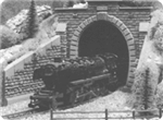 Noch 44810 Z Tunnel Portal Single Track-Stone 2-5/8 x 2-13/32" 6.5 x 6cm