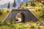 Noch 58292 HO Cut-Stone Foam Underpass w/Wing Walls 1-Sided