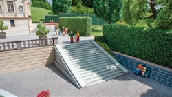 Noch 58316 HO Straight Open-Air Staircase 8-1/16 x 3-15/16 x 1-3/16" pkg 2