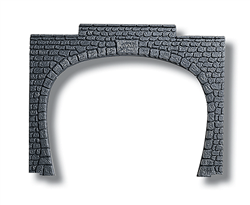 Noch 60020 HO Double Track Tunnel Portal Cut Stone Tan
