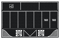 Noch 60718 HO Flexible Pavement Sheet Parking Lot Asphalt