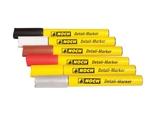 Noch 61155 Acrylic Paint Detail Markers 1 Each: Black, White, Brown, Red, Yellow, Silver