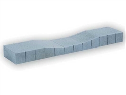 Noch 66014 HO Hard-Foam Train Station Platform Straight Section with Pedestrian Ramp Fits Marklin C-Track