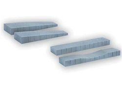 Noch 66020 HO Hard-Foam Train Station Platform 4-Piece Set Fits Marklin C-Track