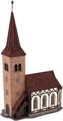Noch 66906 HO St. George Church w/Bell Sound Unit Laser-Cut Kit