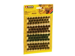 Noch 7005 Grass Tufts XL Beige-Green Dark Green Brown 3/8" Fibers pkg 104