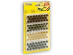 Noch 7009 Grass Tufts Muted Colors 1/4" 6mm Fibers pkg(104)