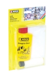 Noch 7065 Snow Flocking Starter Set Puffer Bottle, 7/8oz Snowflakes & 1.7oz Glue