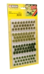Noch 7127 Grass Tufts Light and Dark Green 1/4" Fibers Pkg 104