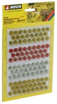 Noch 7135 Grass Tufts Flowering Plants Yellow Red White 1/4" Fibers pkg 104