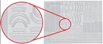 N Scale Architect 50049 HO Model Builder's Supply Line Styrene Sheets Pkg 2 0.02 x 11 x 14" Brick Windows