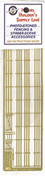 N Scale Architect 61050 N 3-Rail Corral Fence w/Gates Etched Brass Fencing 300 Scale Feet