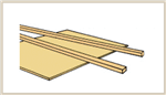 Northeastern Scale Lumber 134 Stripwood Bulk Pack 1/32 x 1/2 x 24"