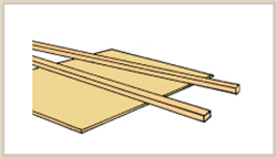 Northeastern Scale Lumber 134 Stripwood Bulk Pack 1/32 x 1/2 x 24"