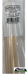 Northeastern Scale Lumber Stripwood 1/16 x 3/16 x 24"
