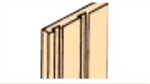 Northeastern Scale Lumber 406 Capped Siding Board & Batten 1/16 x 3-1/2 x 24" 1/4" Spacing