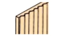 Northeastern Scale Lumber 436 Corrugated Siding 3/32 x 1/16 x 24"