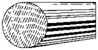 Northeastern Scale Lumber 489 Round Moulding 1/8 x 24" 0.32 x 60.96cm