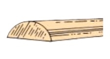 Northeastern Scale Lumber 491 Half Round Moulding 1/16 x 24"