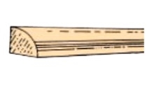 Northeastern Scale Lumber 570 Quarter Round Moulding 3/64 x 24" 
