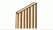 Northeastern Scale Lumber 6506 Scribed Sheathing 6" Wide x 24" Long x 1/16" Thick 1/16" Spacing