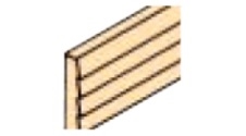 Northeastern Scale Lumber 6507 Clapboard 24 x 6 x 1/16" Aged w/ 1/8" Spacing