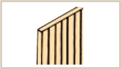 Northeastern Scale Lumber 6508 Scribed Sheathing 6" Wide x 24" Long x 1/16" Thick 1/8" Spacing