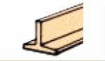 Northeastern Scale Lumber 70510 Wood Tees 22" Long Strips 3/64 x 3/64" Pkg 5