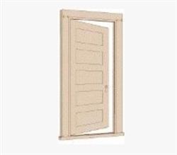 Northeastern Scale Lumber 95027 HO Panel Door Opening