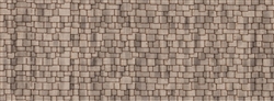 Northeastern Scale Lumber HOSHG2B1 HO Laser-Cut Shingles 3 x 7-3/4" 7.6 x 19.7cm Sand Wood Shake