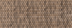 Northeastern Scale Lumber HOSHG4B1 HO Laser-Cut Shingles 3 x 7-3/4" 7.6 x 19.7cm Sand Fish Scale