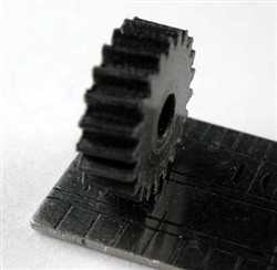 NWSL 10446 HO Reverse Worm Gear Delrin 0.4mod x 21 Teeth x 9.2mm OD x 0.118" Face x 2.45mm Bore