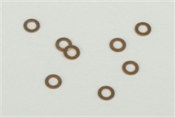 NWSL 1104 Thrust Washers 1/16" Inside Diameter 3.0mm Outside Diameter .010" Thickness Bronze Met