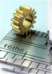 NWSL 11715-6 Worm Gear Brass 3.0mm Bore .118" 15 Teeth 0.24 Outside Diameter 