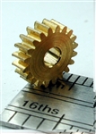 NWSL 14020-6 Reverse Worm Gear Brass 3/32" Bore .0937" 20 Teeth 0.306 Outside Diameter 