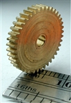 NWSL 14040-6 Reverse Worm Gear Brass 3/32" Bore .0937" 40 Teeth 0.583 Outside Diameter 