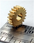 NWSL 14720-6 Reverse Worm Gear Brass 3.0mm Bore .118" 20 Teeth 0.306 Outside Diameter 