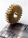 NWSL 14724-6 Reverse Worm Gear Brass 3.0mm Bore .118" 24 Teeth 0.361 Outside Diameter 