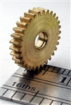 NWSL 14730-6 Reverse Worm Gear Brass 3.0mm Bore .118" 30 Teeth 0.444 Outside Diameter 