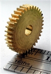 NWSL 14736-6 Worm/Reverse Worm Gear Brass 3.0mm Bore .118" 36 Teeth 0.527 Outside Diameter 
