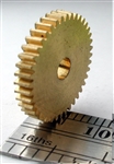 NWSL 14740-6 Reverse Worm Gear Brass 3.0mm Bore .118" 40 Teeth 0.583 Outside Diameter 