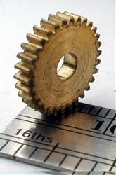 NWSL 17730-6 Spur/Worm Gear Brass 3.0mm Bore .118" 30 Teeth 0.444 Outside Diameter 