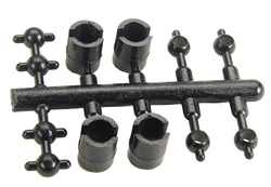 NWSL 4826 Universal Driveline Couplers 2.0mm Shaft 1.5 2.4mm Add'l Cups 1/8" Ball Dia