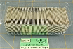 NWSL 4916-4 Single-Edge Razor Blades For Chopper #53-494 Pkg 75