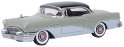Oxford 87BC55007 HO 1955 Buick Century Assembled Carlsbad Black Windsor Grey Dover White