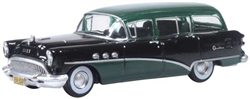 Oxford 87BCE54002 HO 54'Buick Century Wagon Green/Black