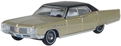 Oxford 87BE68001 HO 1968 Buick Electra 225 Assembled Ivory Gold Mist Black